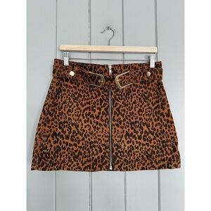 Chic Animal Print Mini Skirt